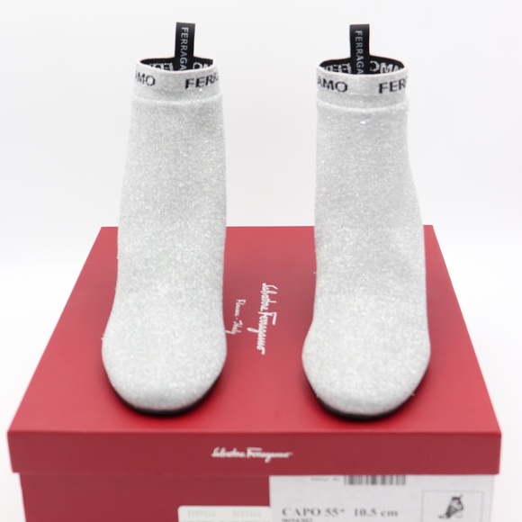 Salvatore Ferragamo Capo Flower Heel Ankle Booties - Picture 2 of 7